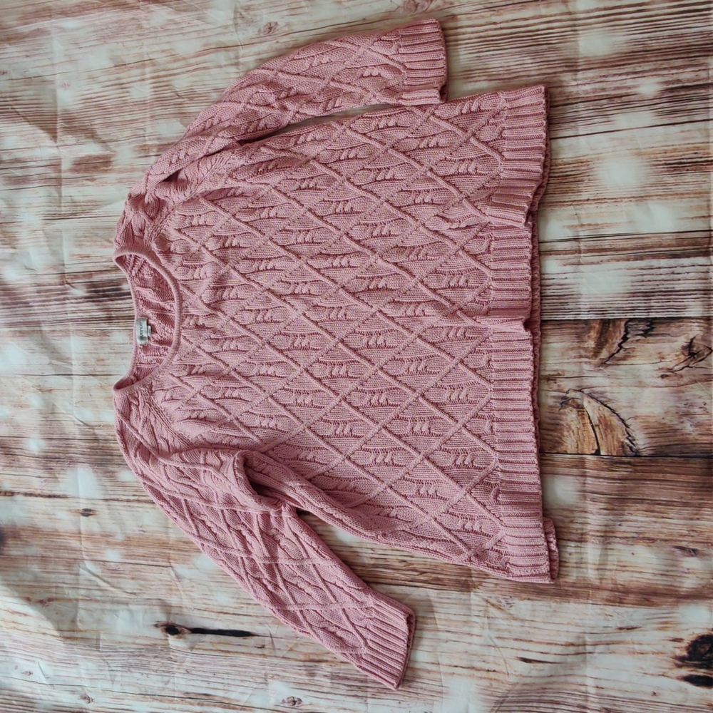 Plus size (26/28) pink sweater tunic